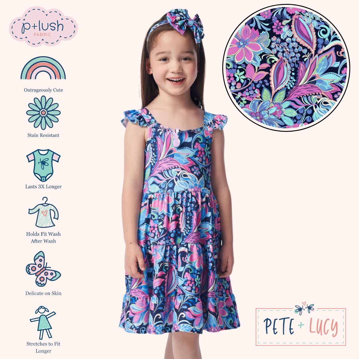 Lovely Lilies Girl Dress - Bella June's Boutique