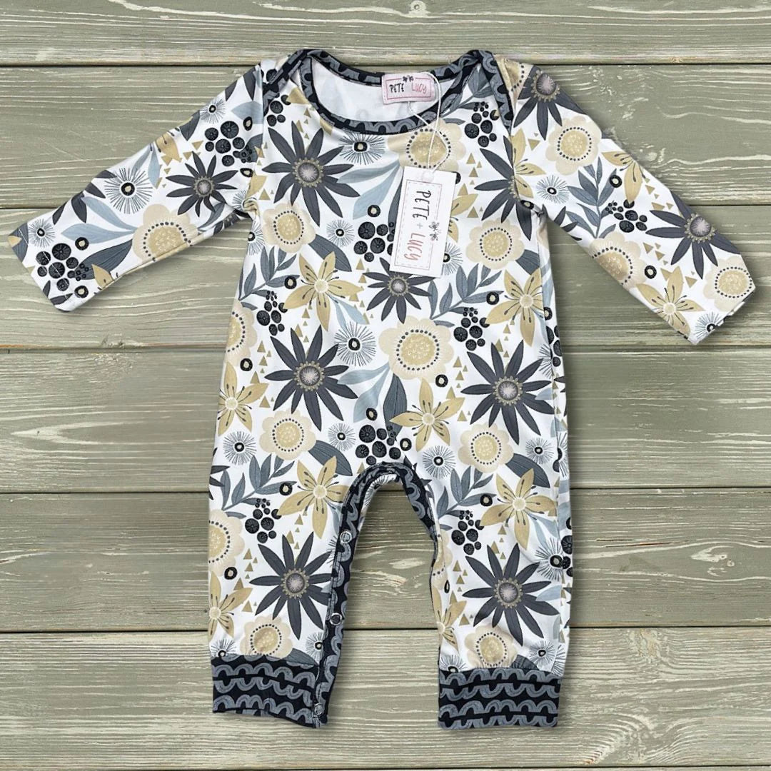 Golden Garden Romper - Bella June's Boutique