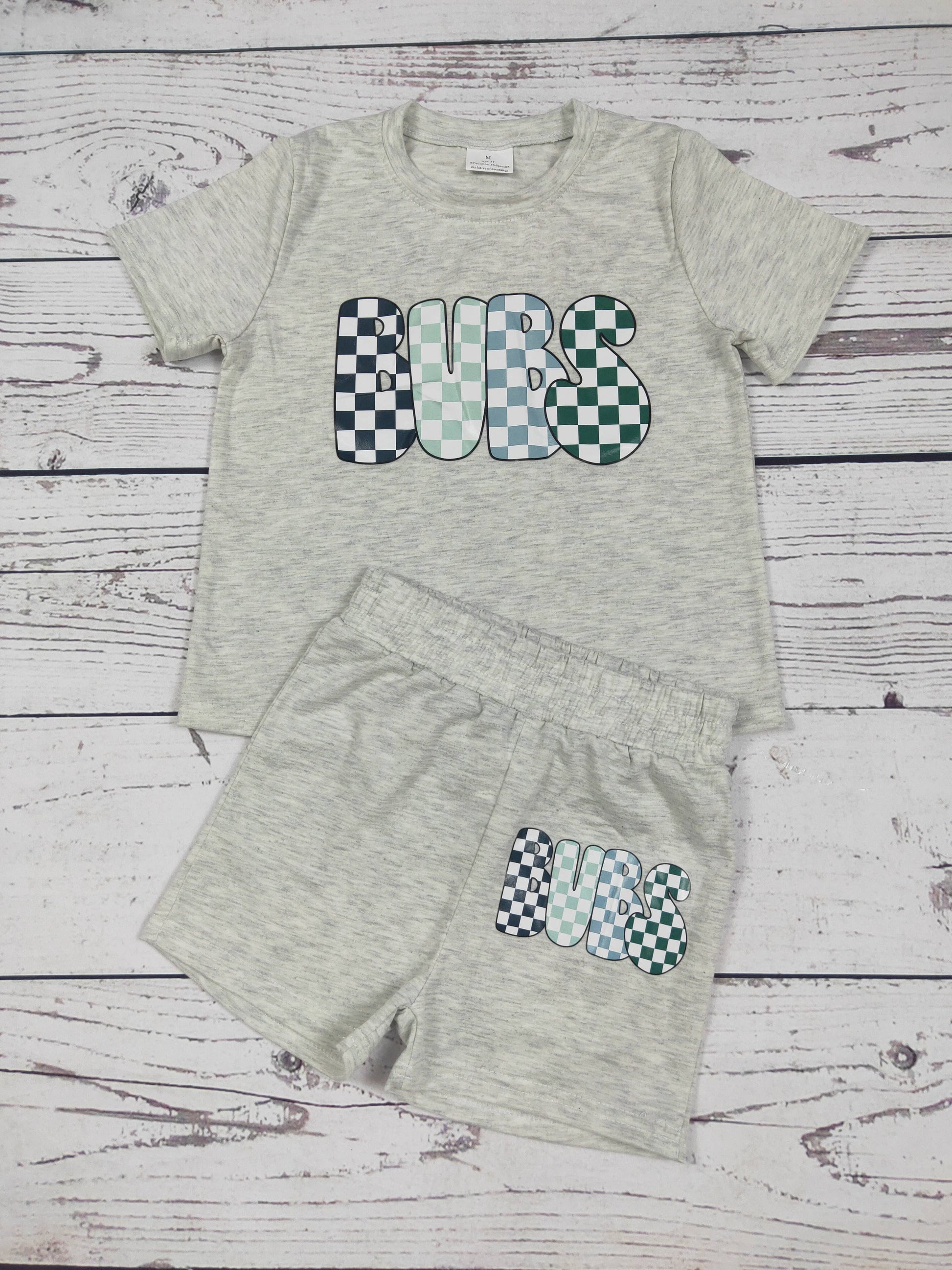 Checkered BUBS Toddler Boys Clothes: - Bella June's Boutique