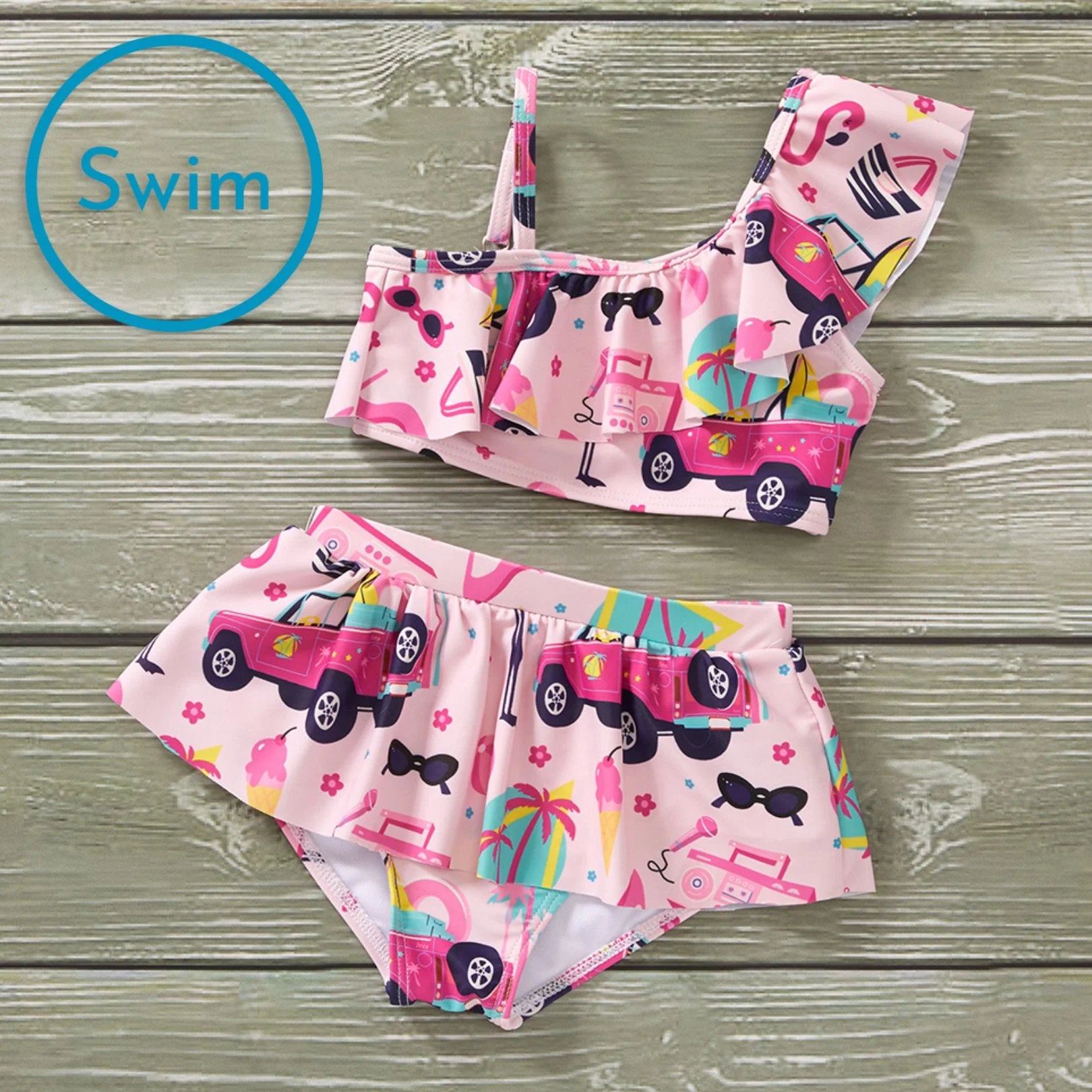 California Doll 2 piece swim suit Pre-order - Bella June's Boutique