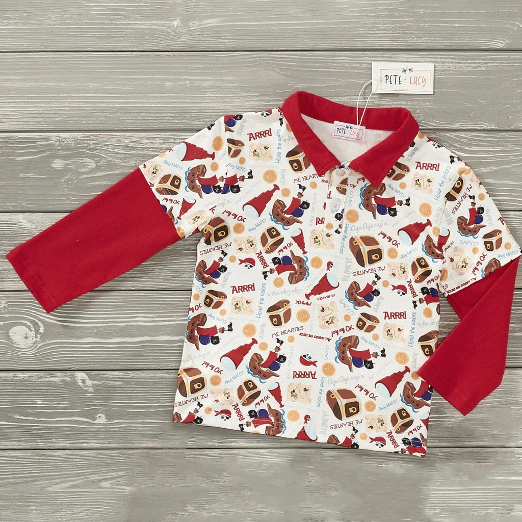 Buried Treasure Boy Shirt - Bella June's Boutique