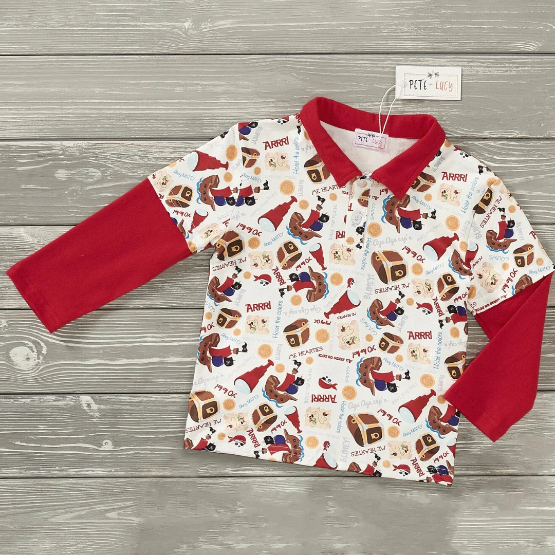 Buried Treasure Boy Shirt - Bella June's Boutique