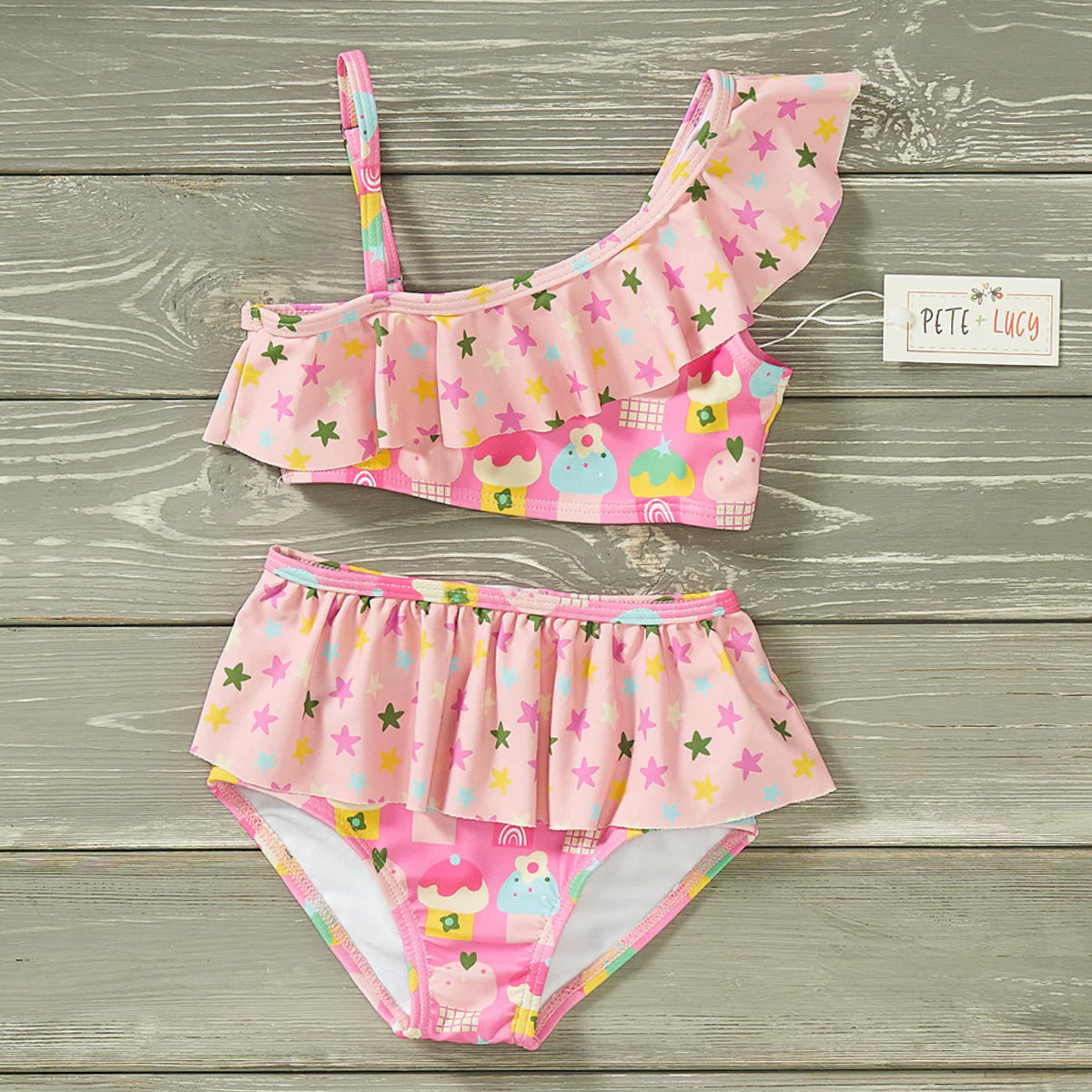 Cute as a cupcake two piece swim suit - Bella June's Boutique
