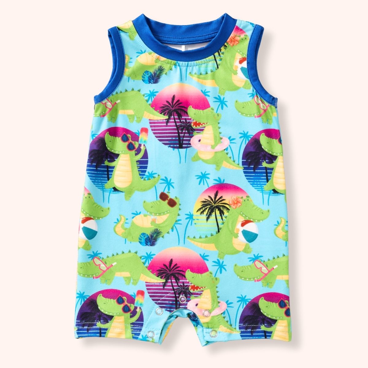 Gator Groves boys romper - Bella June's Boutique