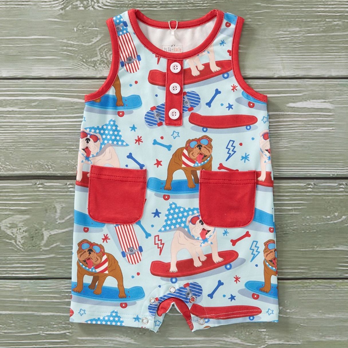 Red, white, and Blue Crew Boys - Bella June's Boutique