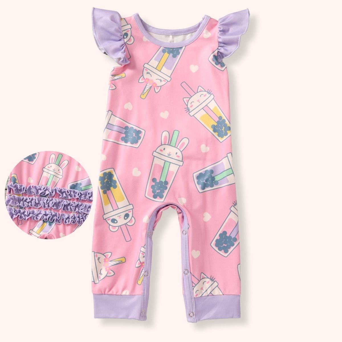 Bubble Tea Romper - Bella June's Boutique