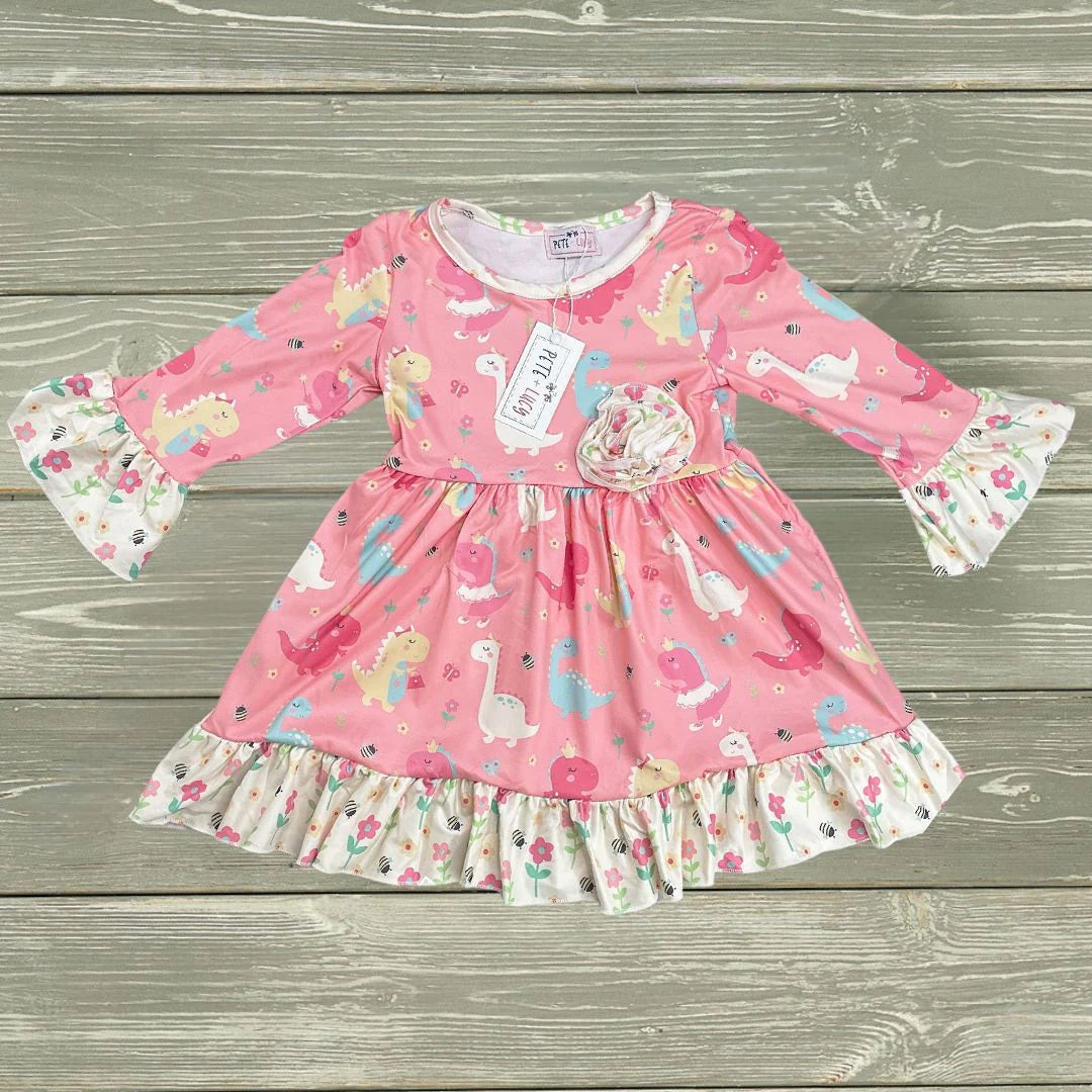 Darling Dino Dress - Bella June's Boutique