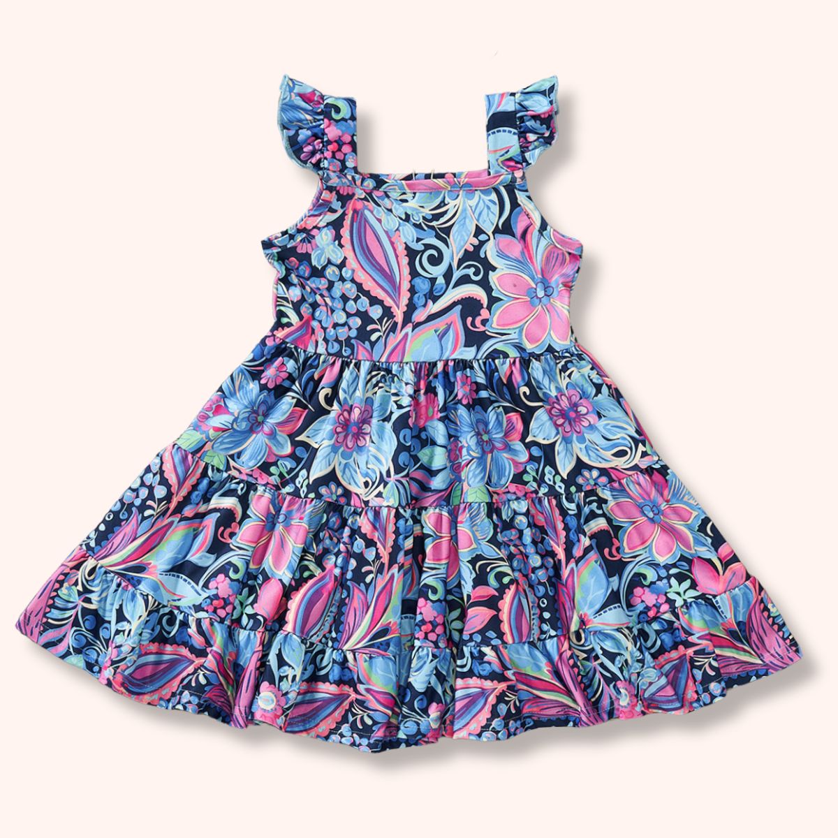Lovely Lilies Girl Dress - Bella June's Boutique