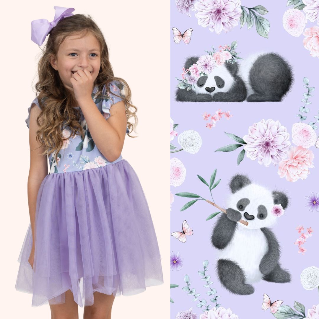 Pretty Pandas Dress - Bella June's Boutique