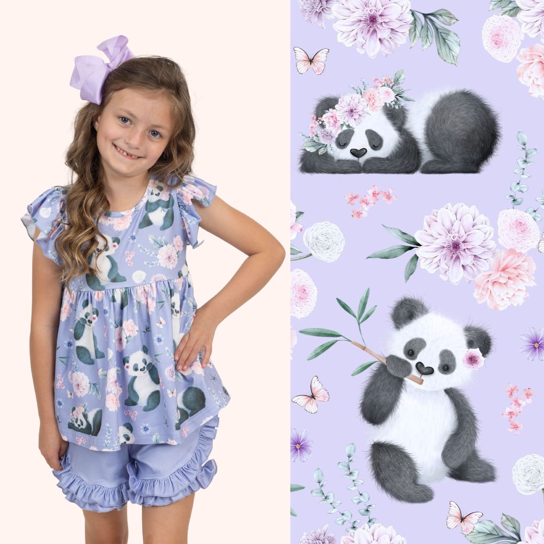 Pretty Pandas 2 Piece Set - Bella June's Boutique