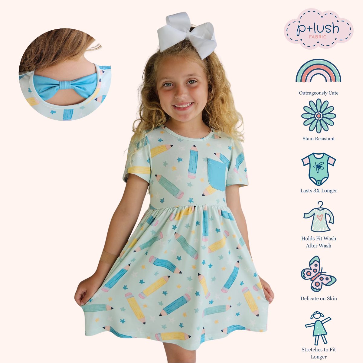 Ready Set Learn Dress - Bella June's Boutique