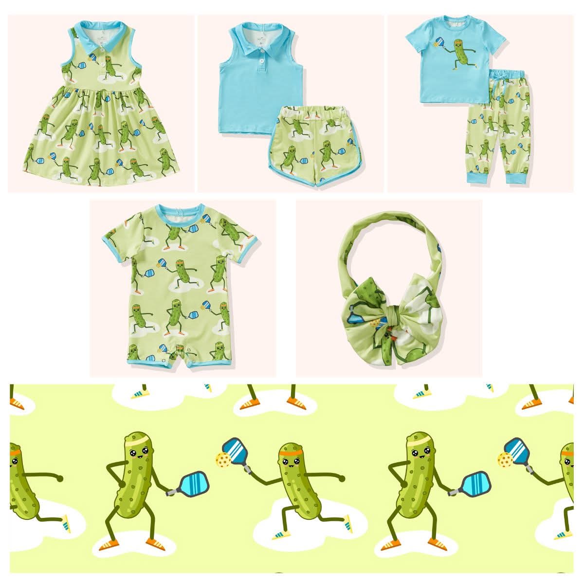 Pickle Party Romper - Bella June's Boutique