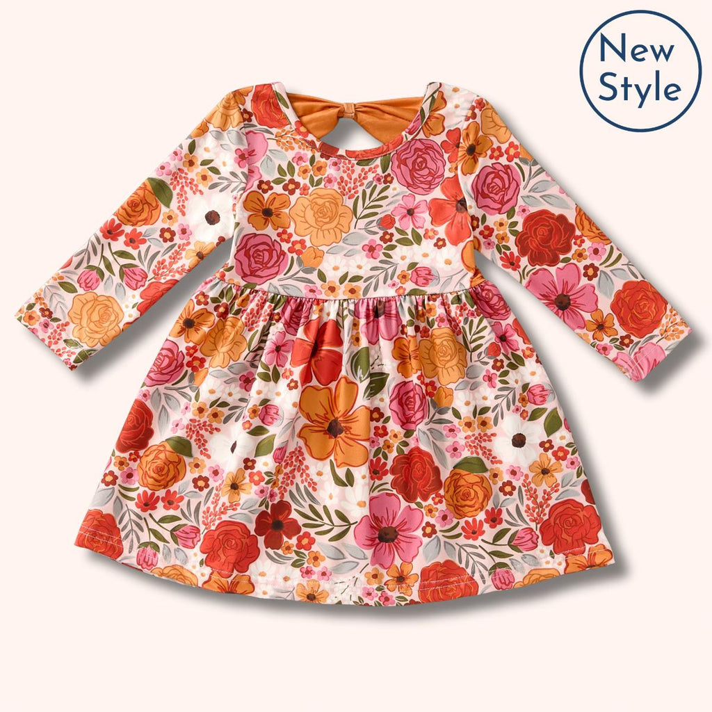 Rosewood blooms Dress - Bella June's Boutique
