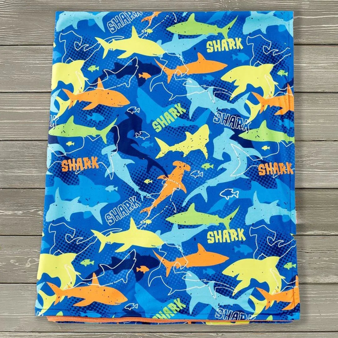 Sharks Minky blanket pre-order - Bella June's Boutique