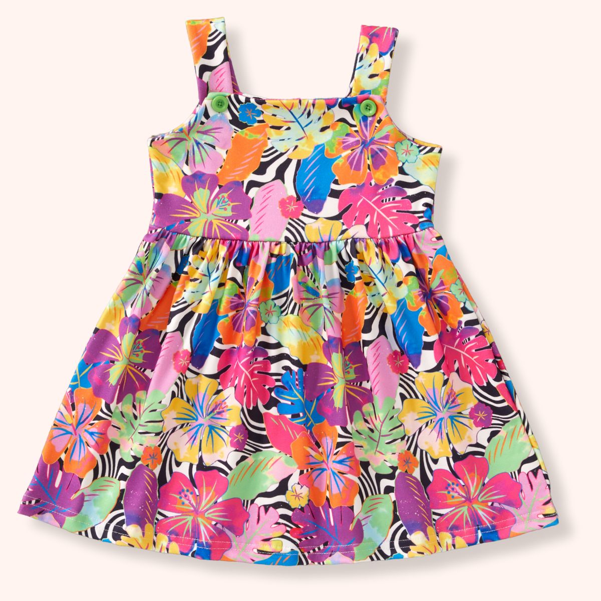 Tropical Hibiscus Dress - Bella June's Boutique