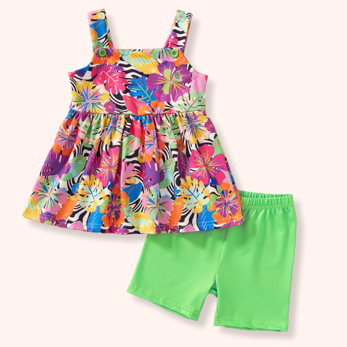 Tropical Hibiscus 2 Piece set - Bella June's Boutique
